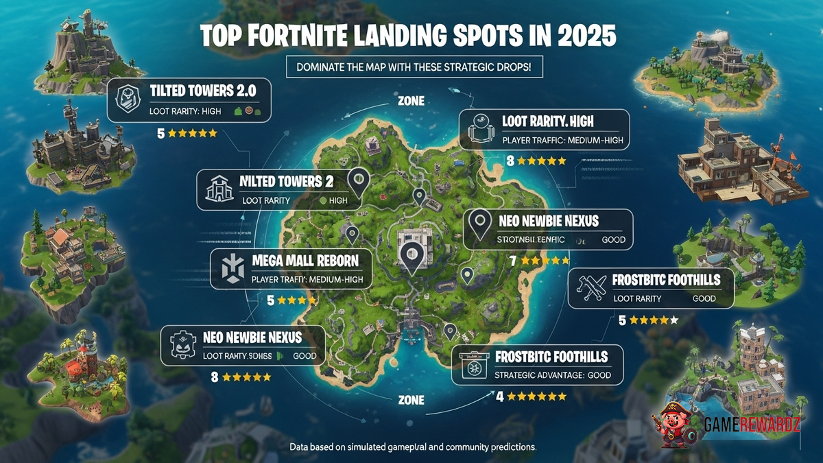 Top Fortnite Landing Spots in 2025